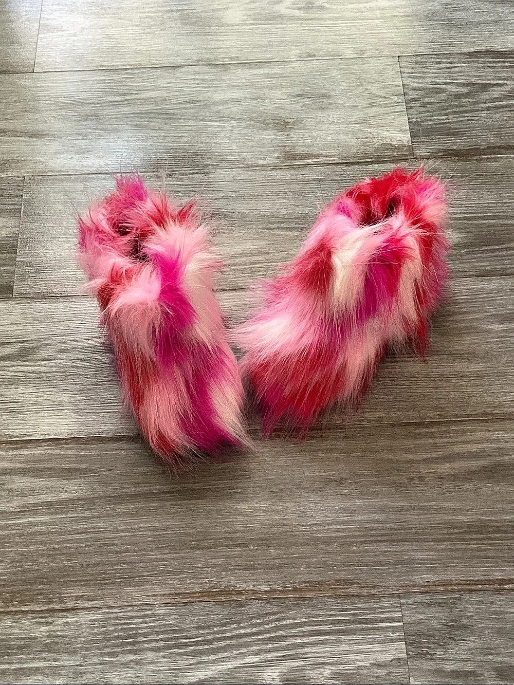 Pink Faux Fur Boots
